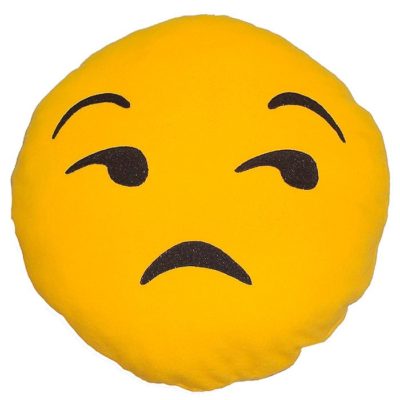 Грусть подушка смайл Emoji